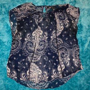 Black see through blouse